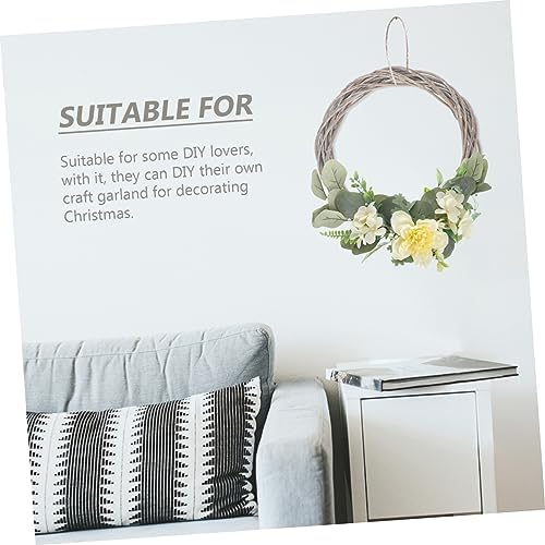 BESTOYARD 2pcs Woven Wreath Hanger for Christmas Decor