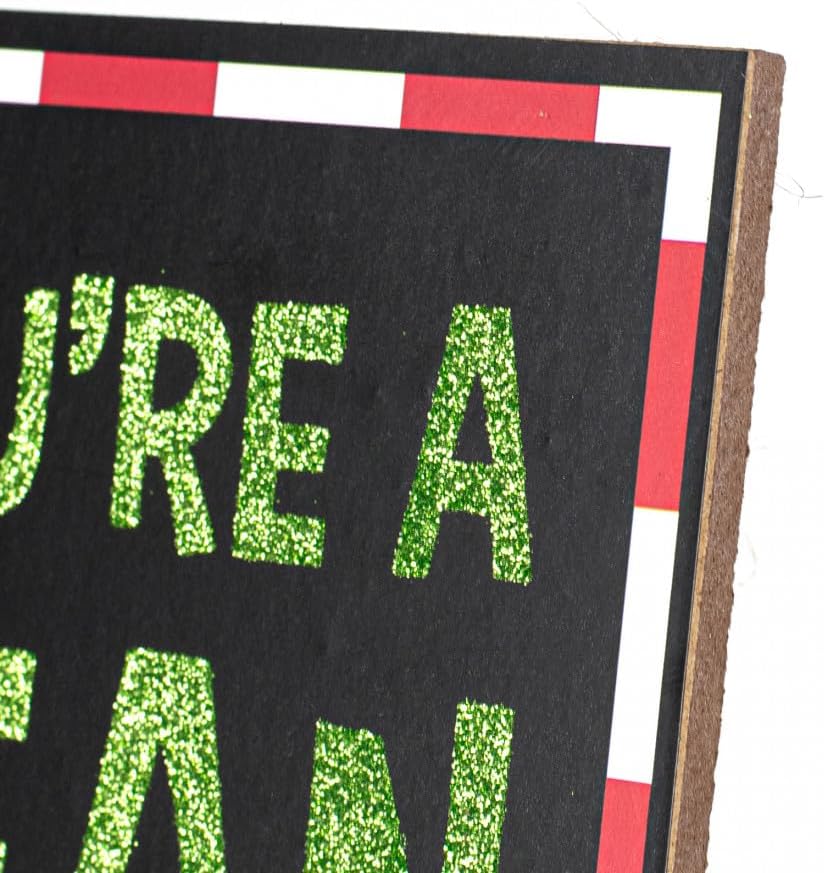 12 Inch Youre A Mean One Wooden Christmas Monster Wall Door Hanger