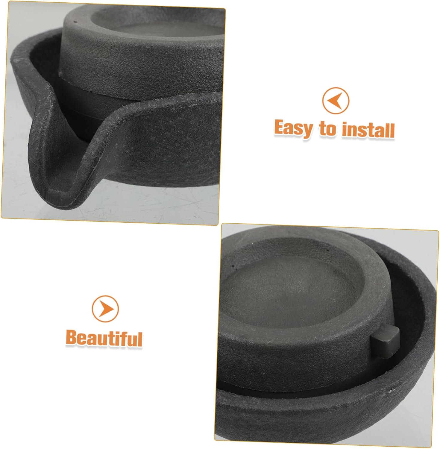 Artibetter Decorative Tabletop Fountain with Rotating Millstone and Flowing Spout