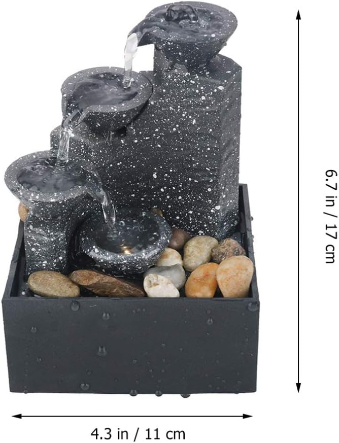 VAKUUM Multi Pot Water Fountain Tabletop Fountain Cave Waterfall Sculpture