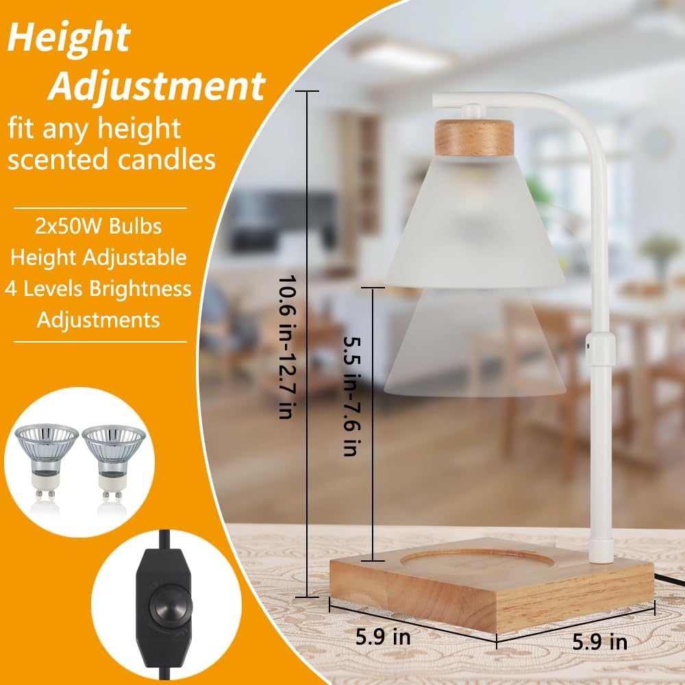 Dimmable Candle Warmer Lamp for Home Decor