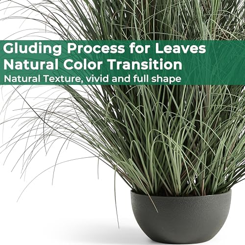 FloraFairy 4ft Onion Grass Artificial Plant