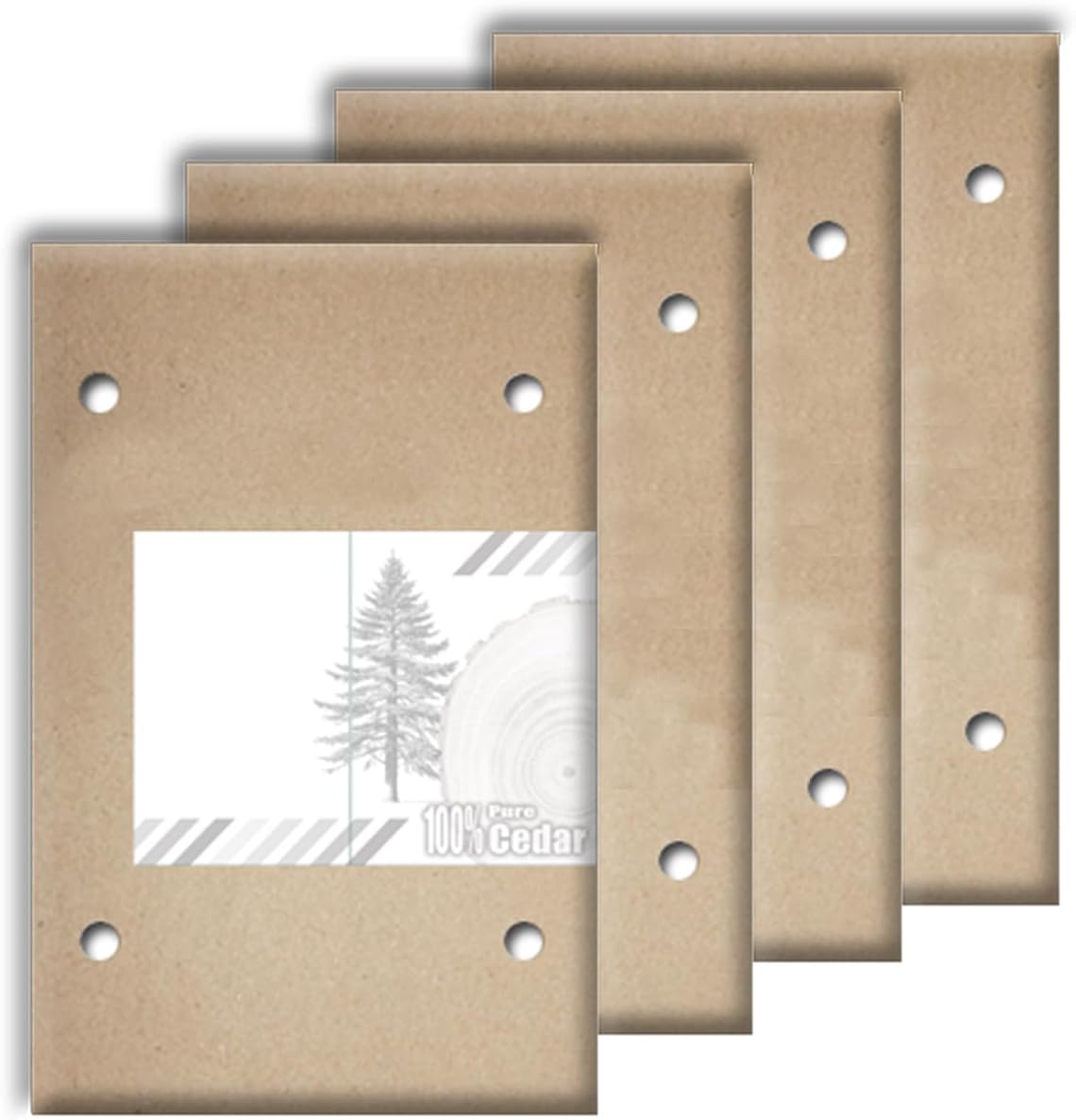 Pure Cedar Sachet 4 Pack for Closets Drawers Luggage