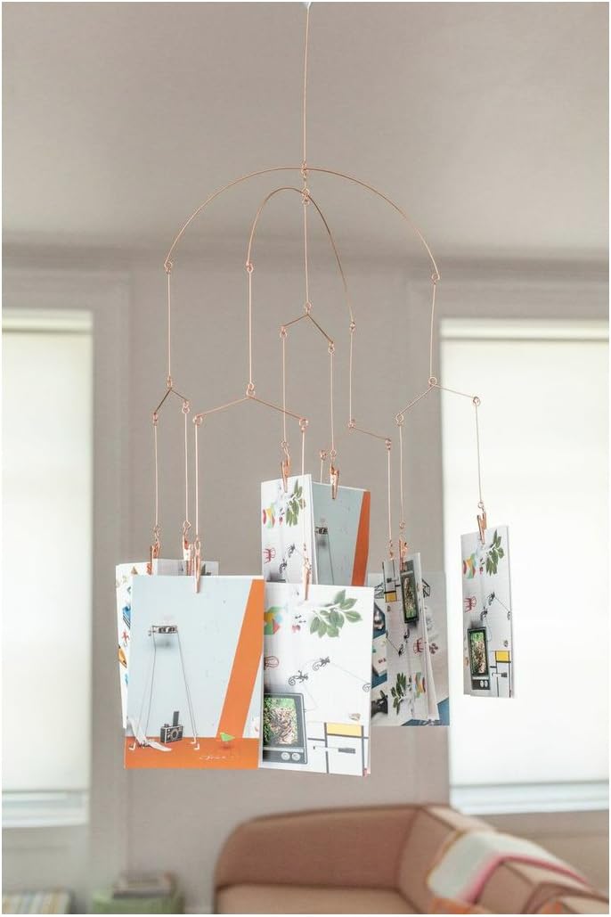 Kikkerland Mobile Photo Clip Fan Copper