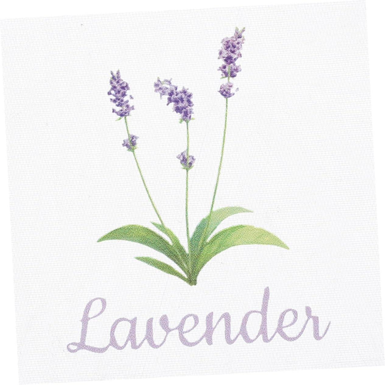 VOSAREA 20pcs Lavender Scented Sachets Drawstring Organza Mesh Bags for Home Storage and Freshening