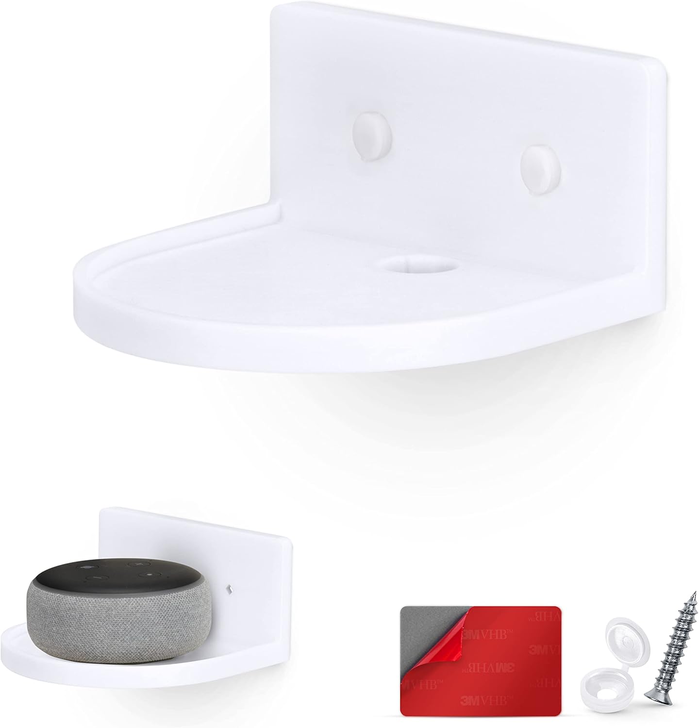 BRAINWAVZ 5 Inch Floating Shelf Universal Mount Holder