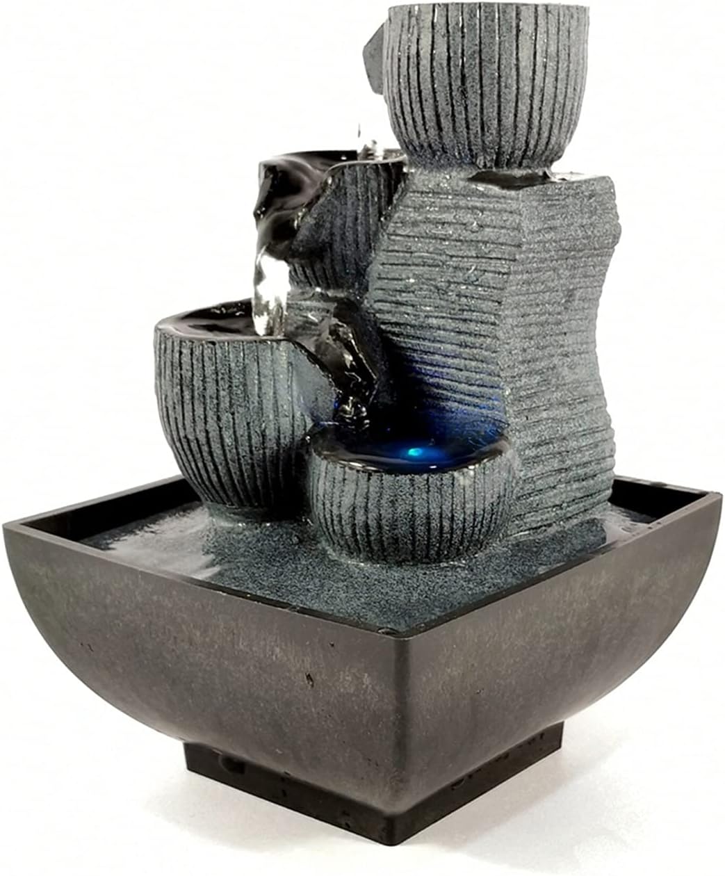 Indoor Fountain with LED Rolling Ball for Home Office Decor