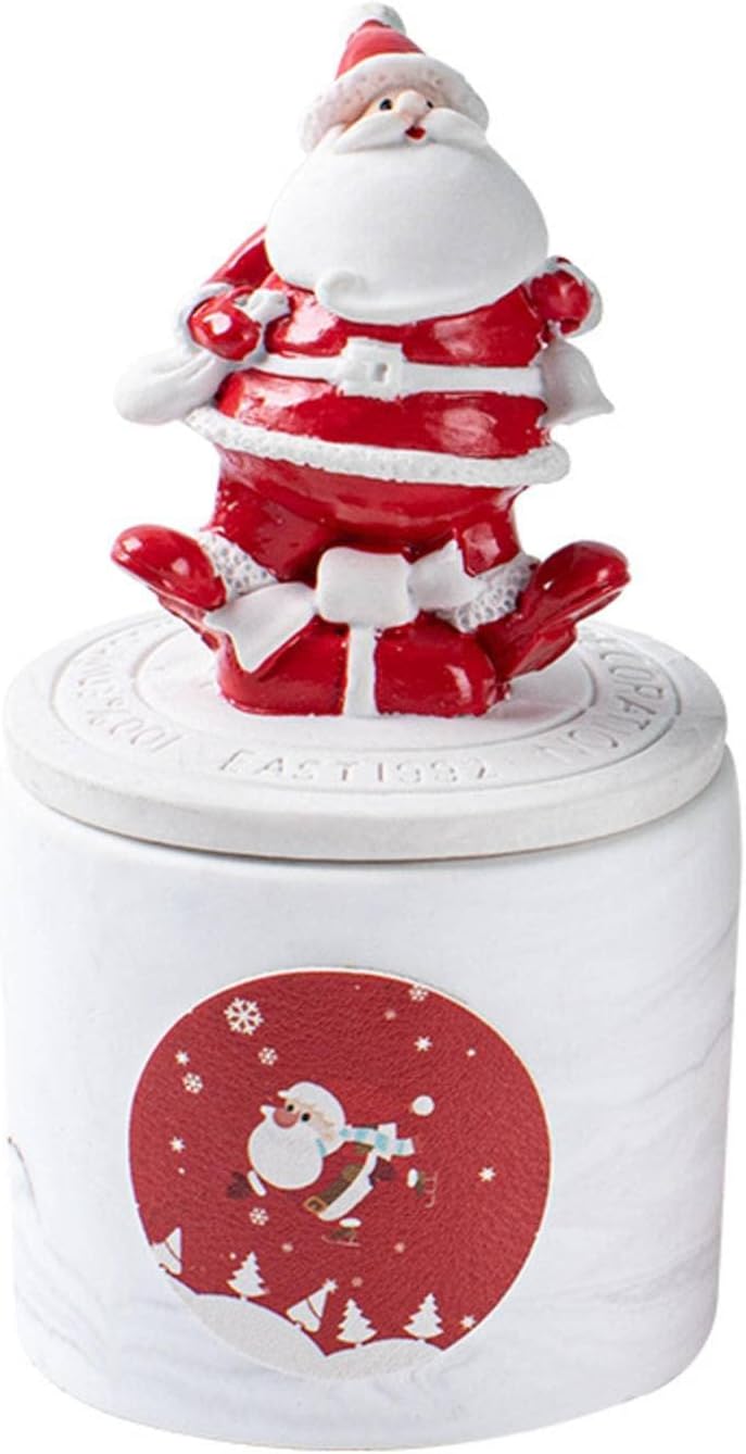 MBETA Holiday Candle Set with Santa Design