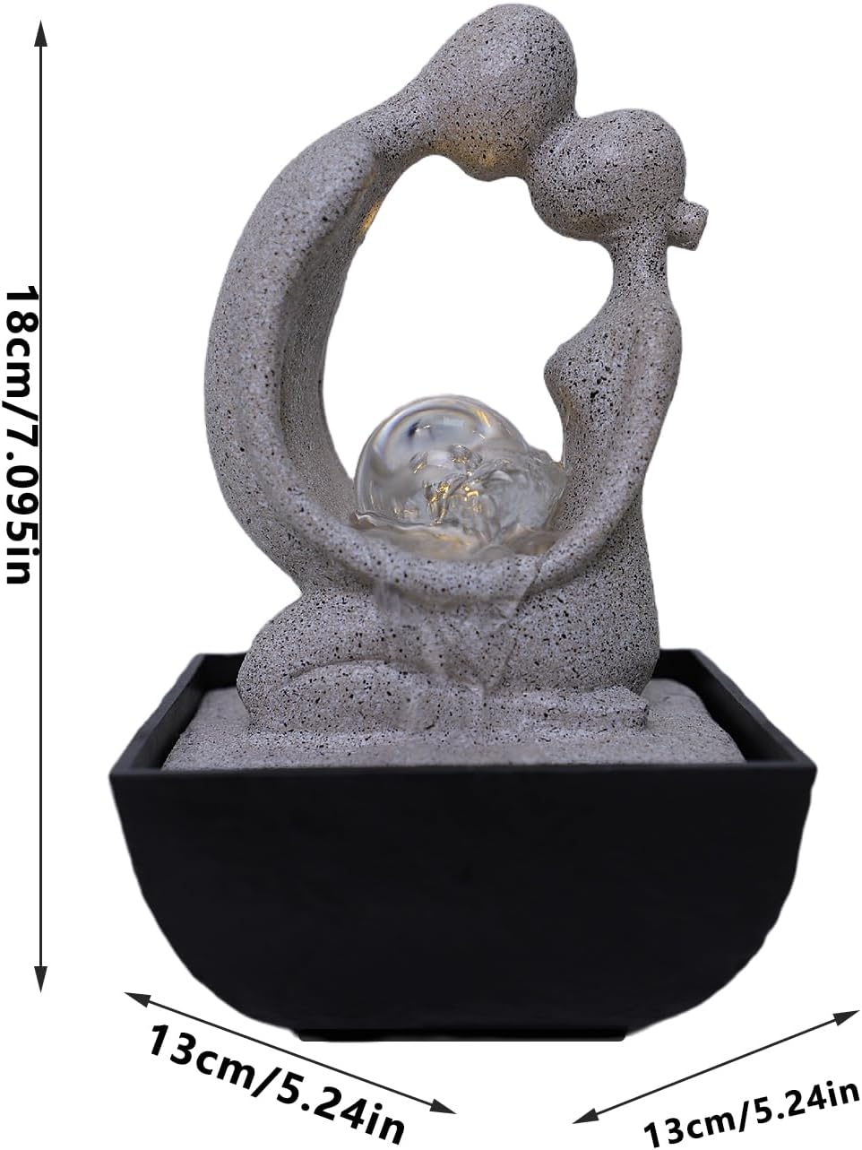 Ferrisland Indoor Tabletop Fountain with LED Lights