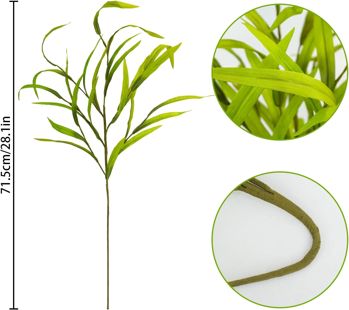 6pcs Artificial Greenery Stems 275 Inch Spring Plants for Flower Arrangements and Wedding Decor