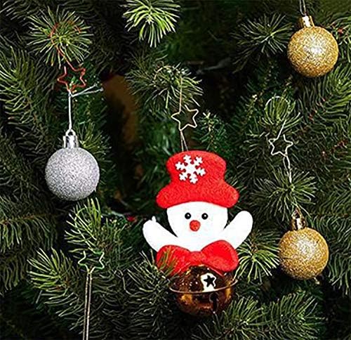60Pcs Star Shape Wreath Hooks for Christmas Tree