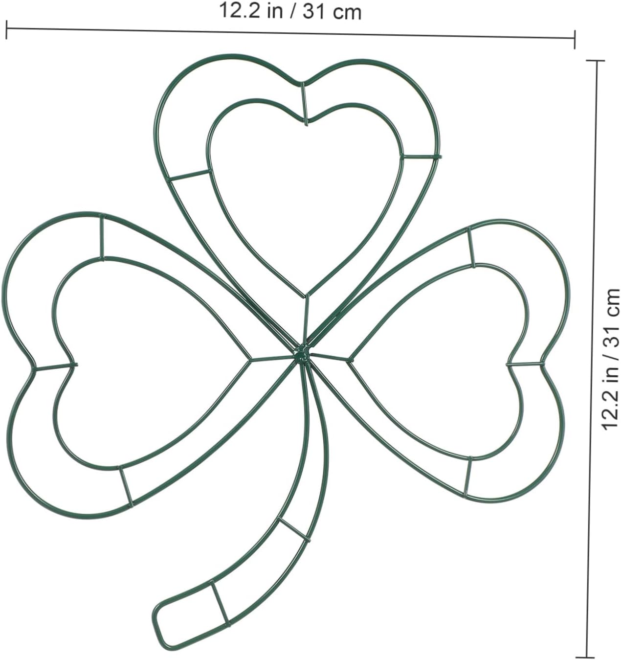 2PCS Shamrock Wreath Frame for St Patricks Day Decor