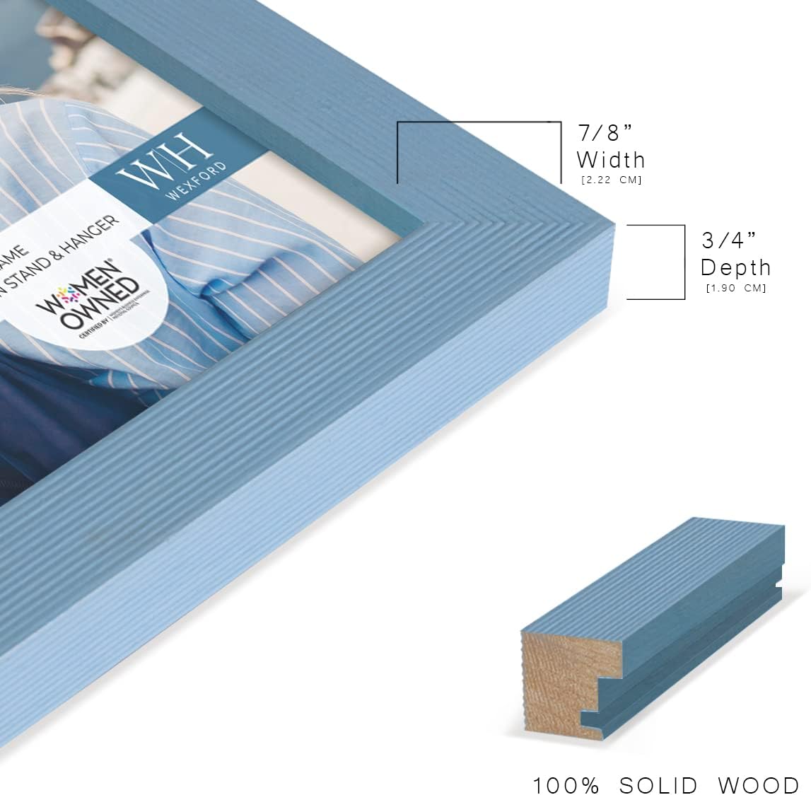 Renditions Gallery 6x8 Inch Picture Frame Modern Style Wood Pattern