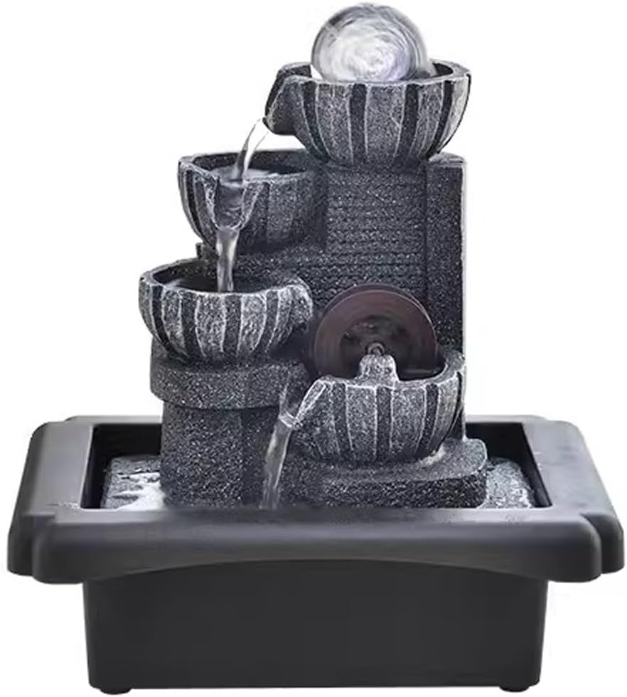 GRFIT Tabletop Fountain with Rotating Beads