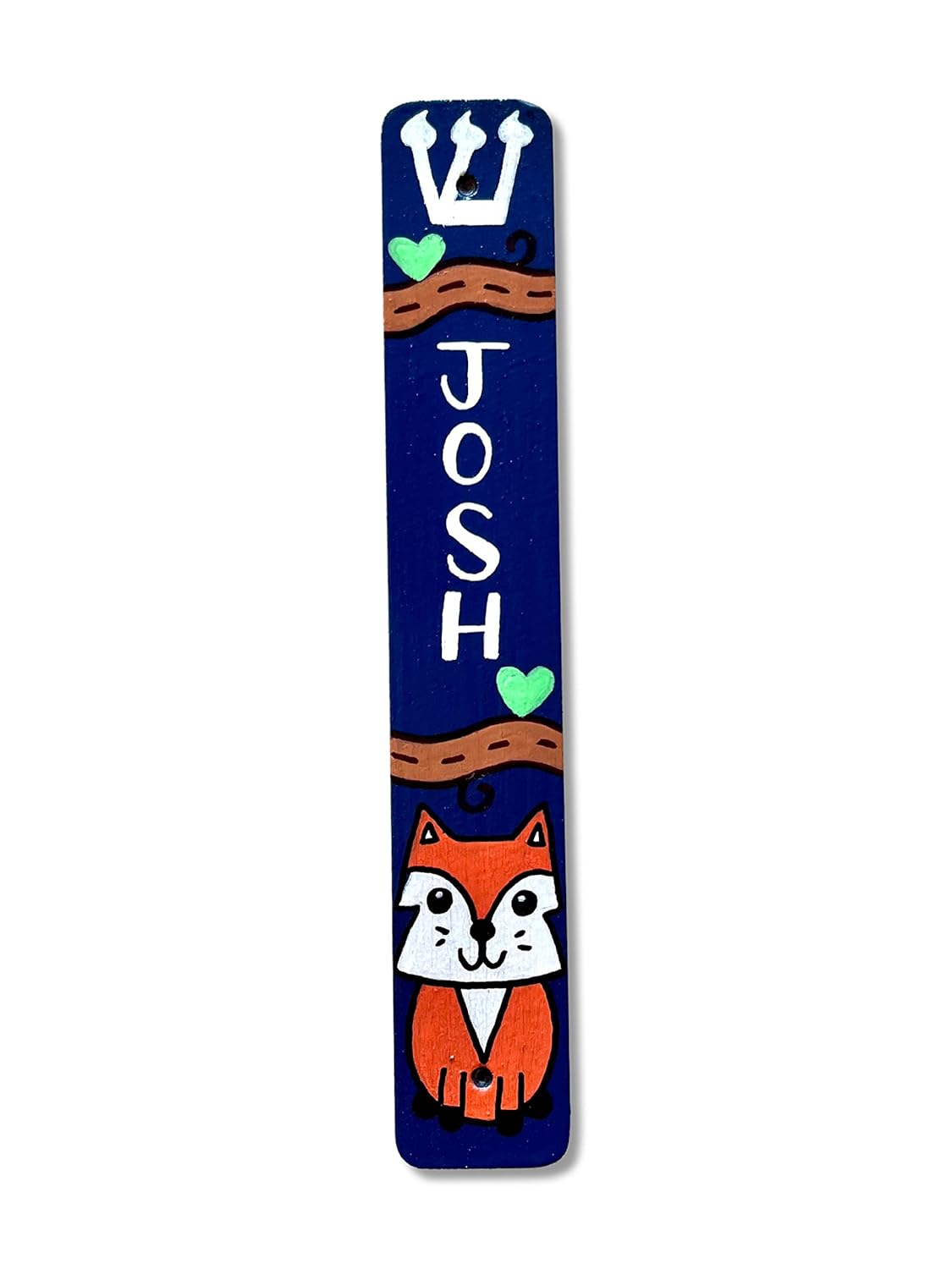 Fox Mezuzah Scroll Case for Kids