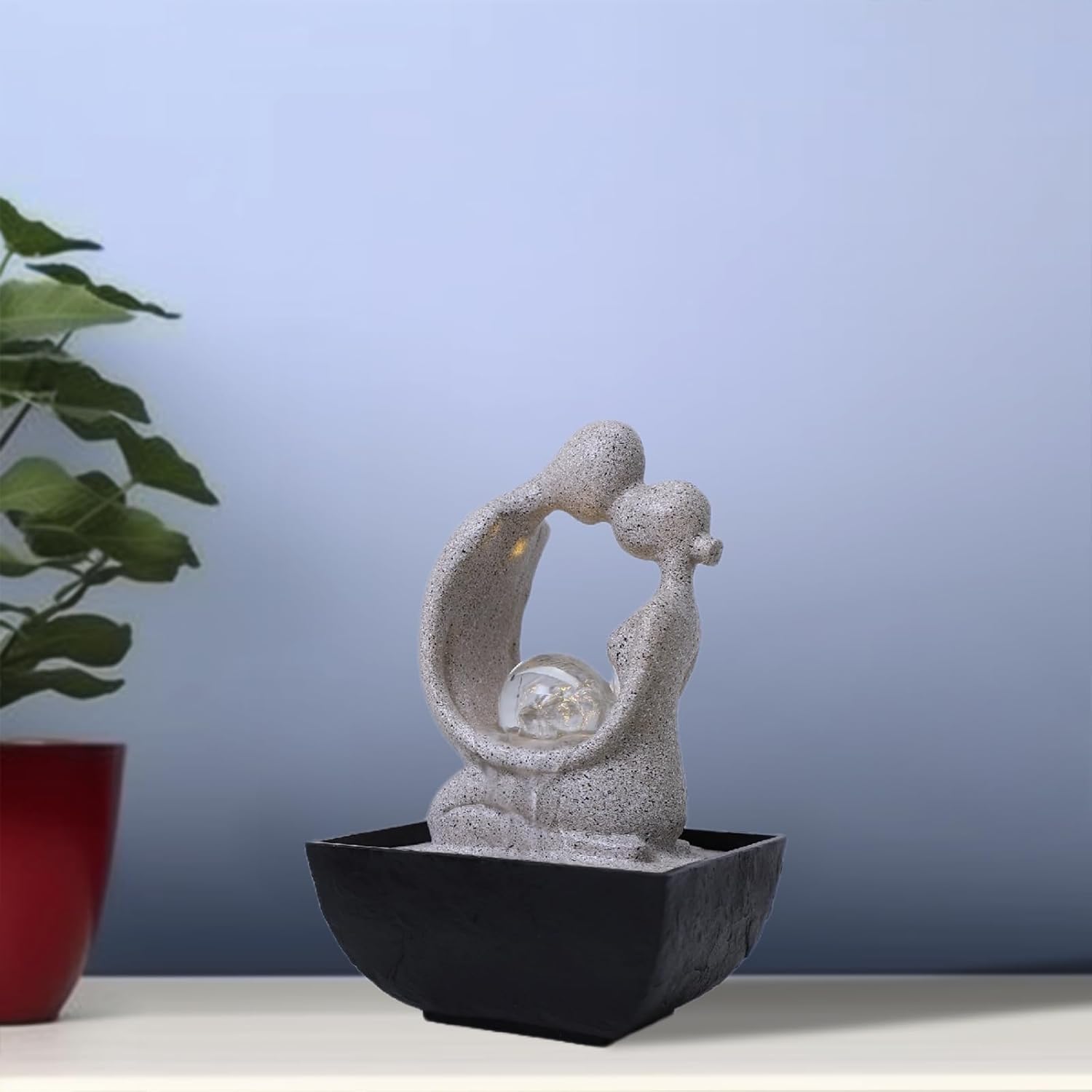 Ferrisland Indoor Tabletop Fountain with LED Lights