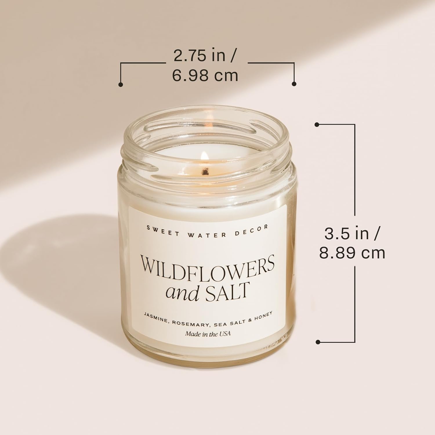 Sweet Water Decor Christmas Candle with Cinnamon and Clove Scents