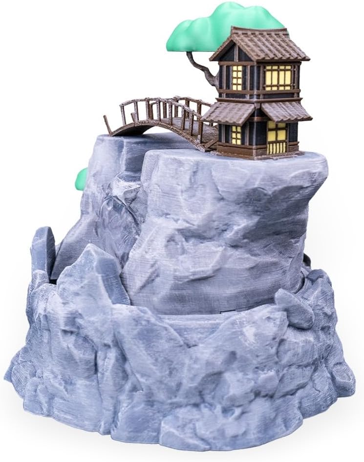 Japanese Style Tabletop Water Fountain with LED Light