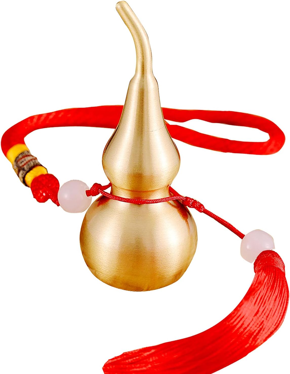 PAKUNDAS Brass Wu Lou Gourd Hanging Decoration with Tassel