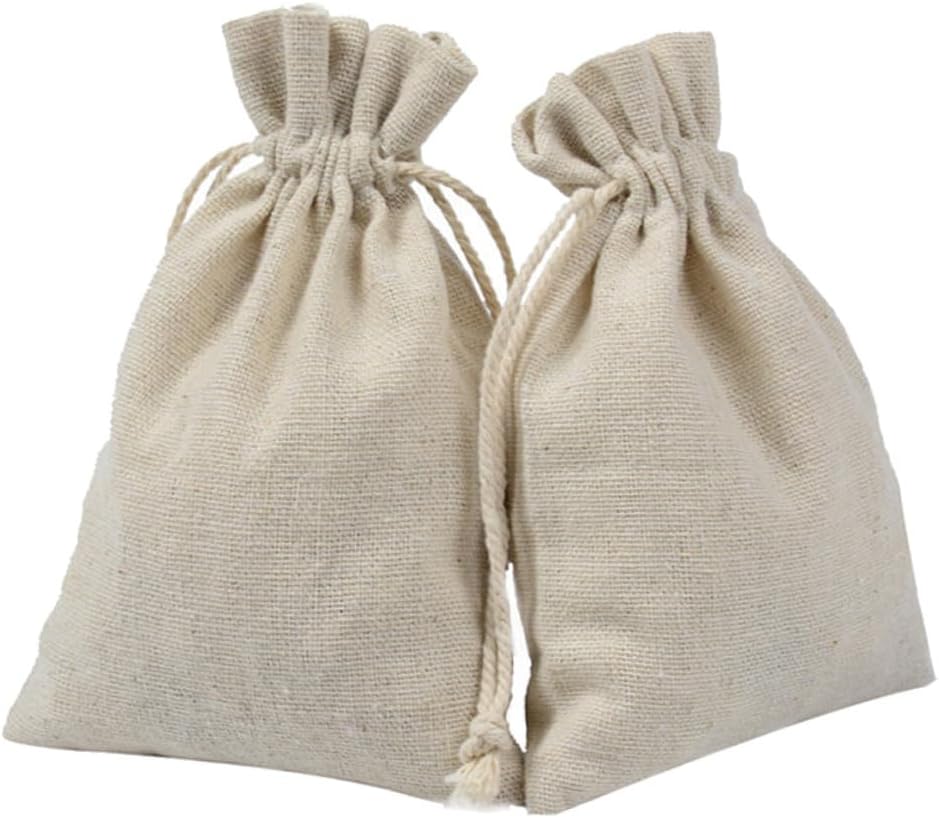 CLISPEED 4pcs Cotton Drawstring Sachets Lavender Fragrance Bags