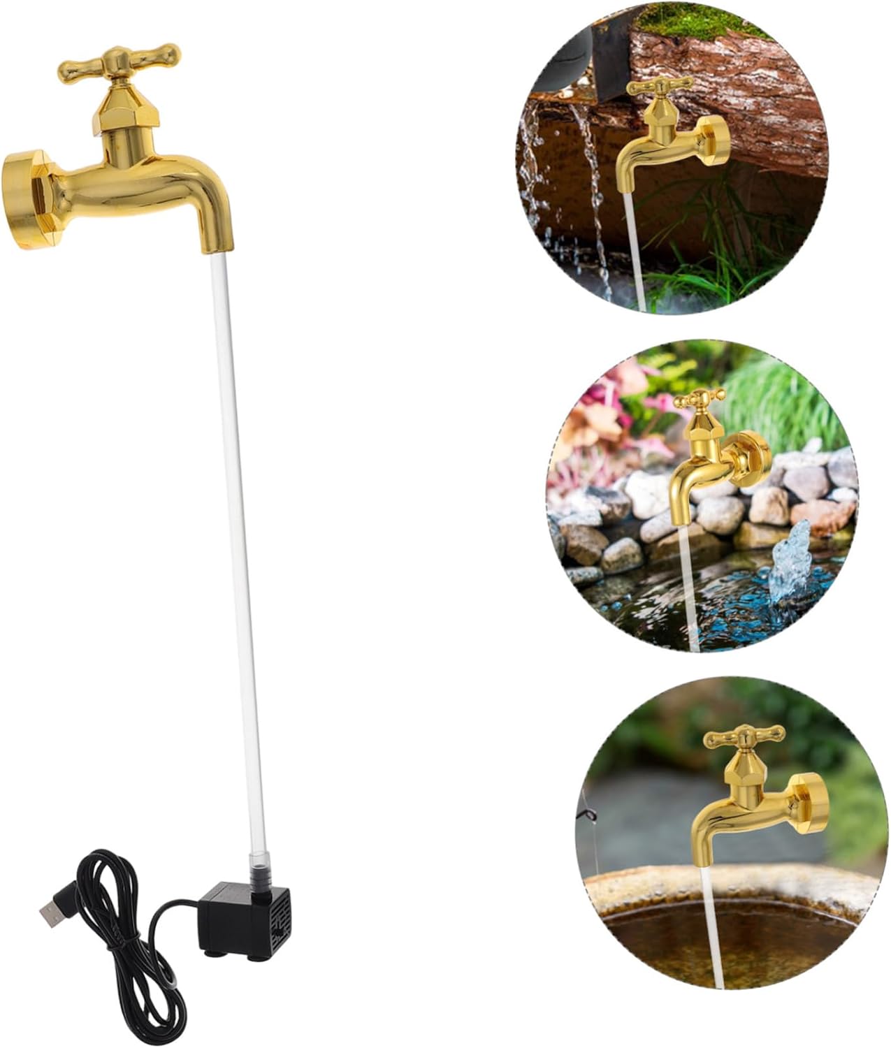 Indoor Fountain Water Pump Decorative Mini Desk Water Feature