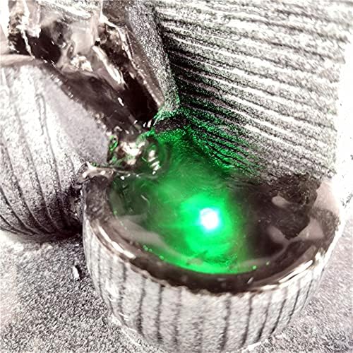 Indoor Fountain with LED Rolling Ball for Home Office Decor