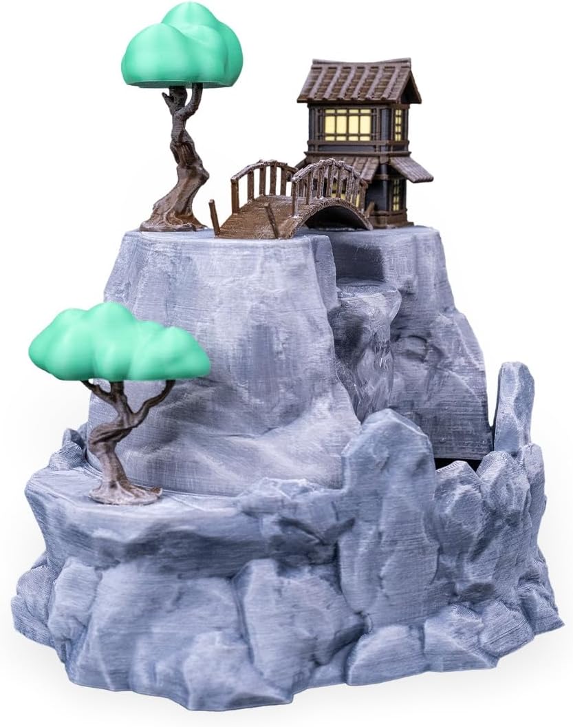 Japanese Style Tabletop Water Fountain with LED Light