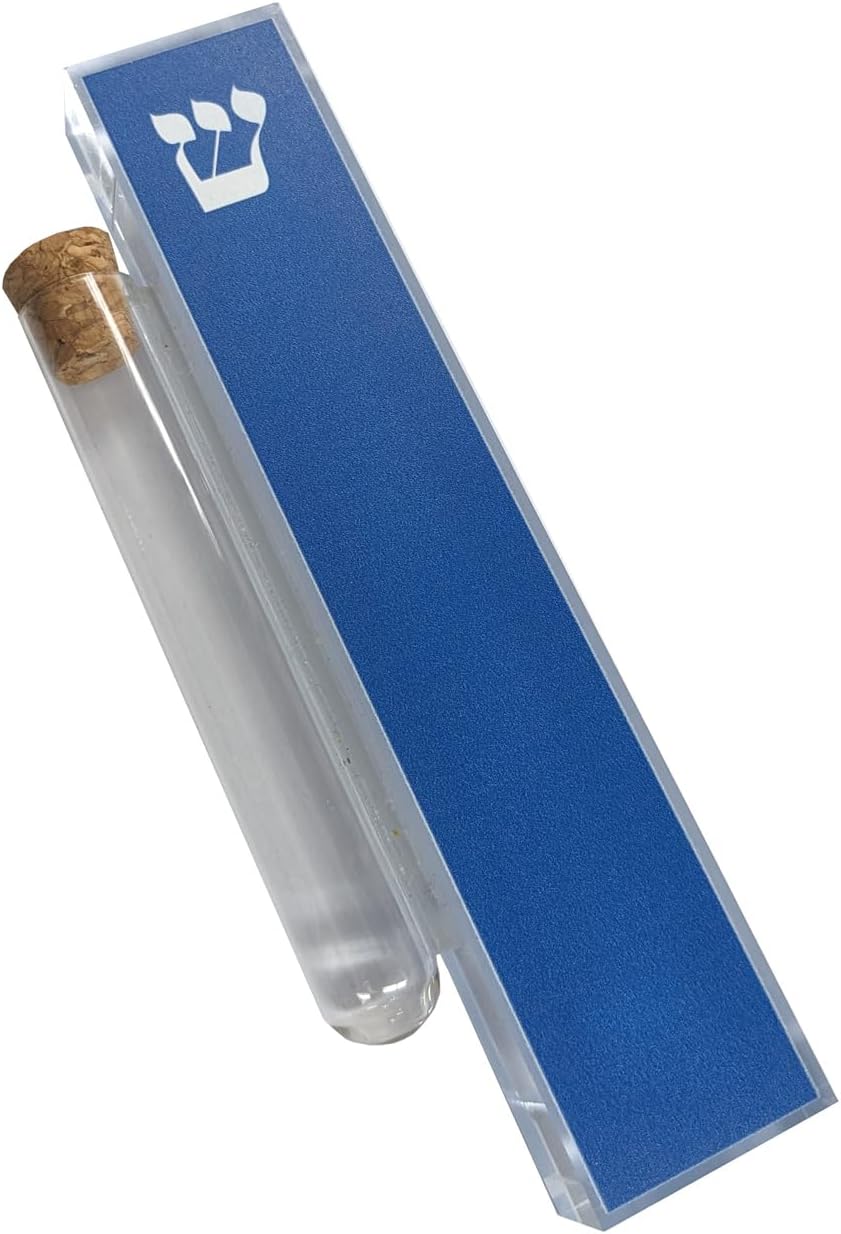 Acrylic Jewish Wedding Mezuzah Glass Tube Holder