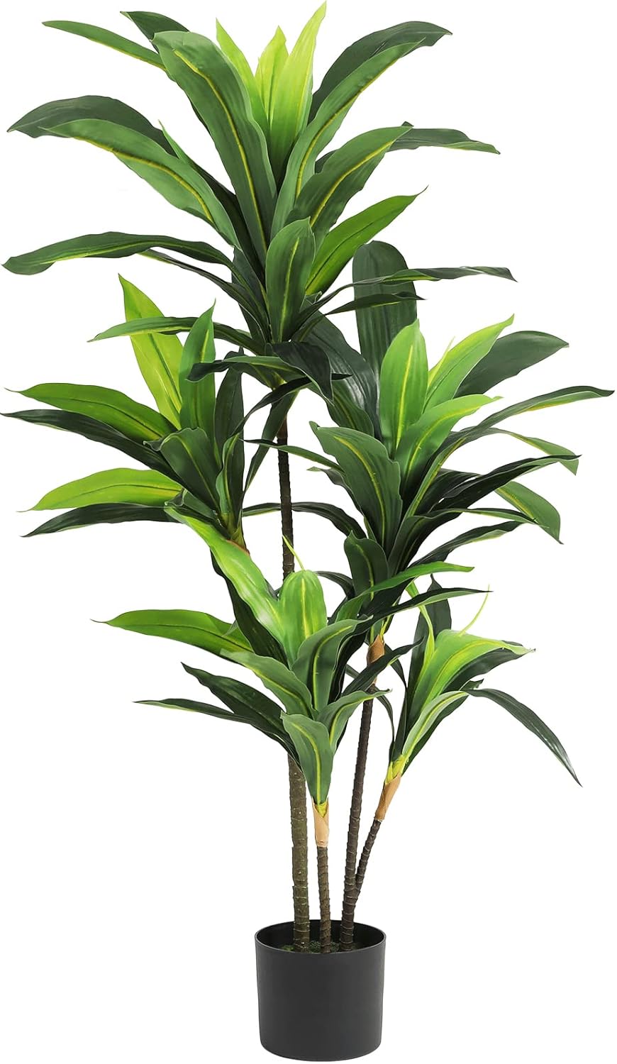 VIAGDO 4ft Artificial Dracaena Silk Plant Faux Tree for Home Decor