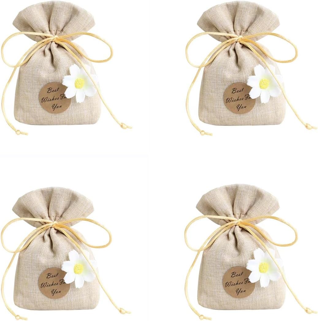 FACELESS Simple Sachet Set for Home and Car Linen with Floral Design