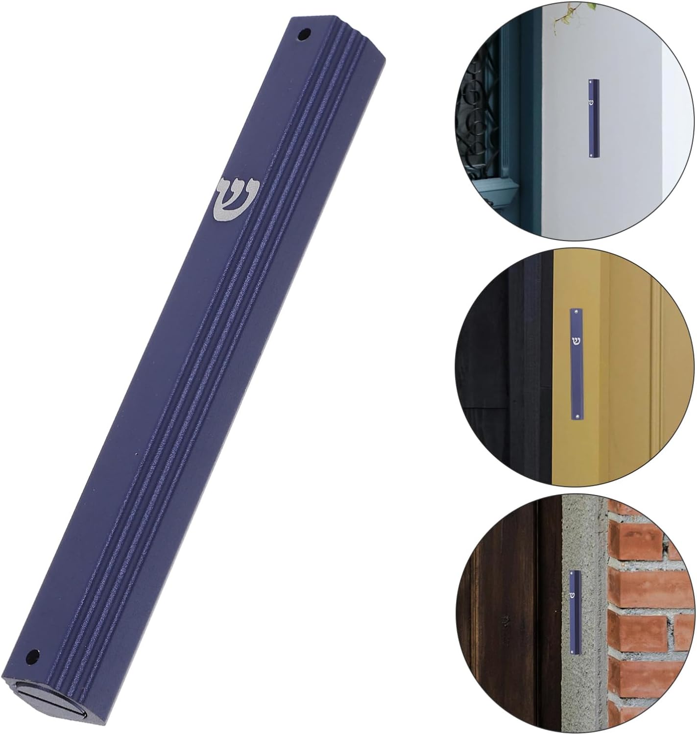 Vaguelly Metal Mezuzah Scroll Door Blessing Decor