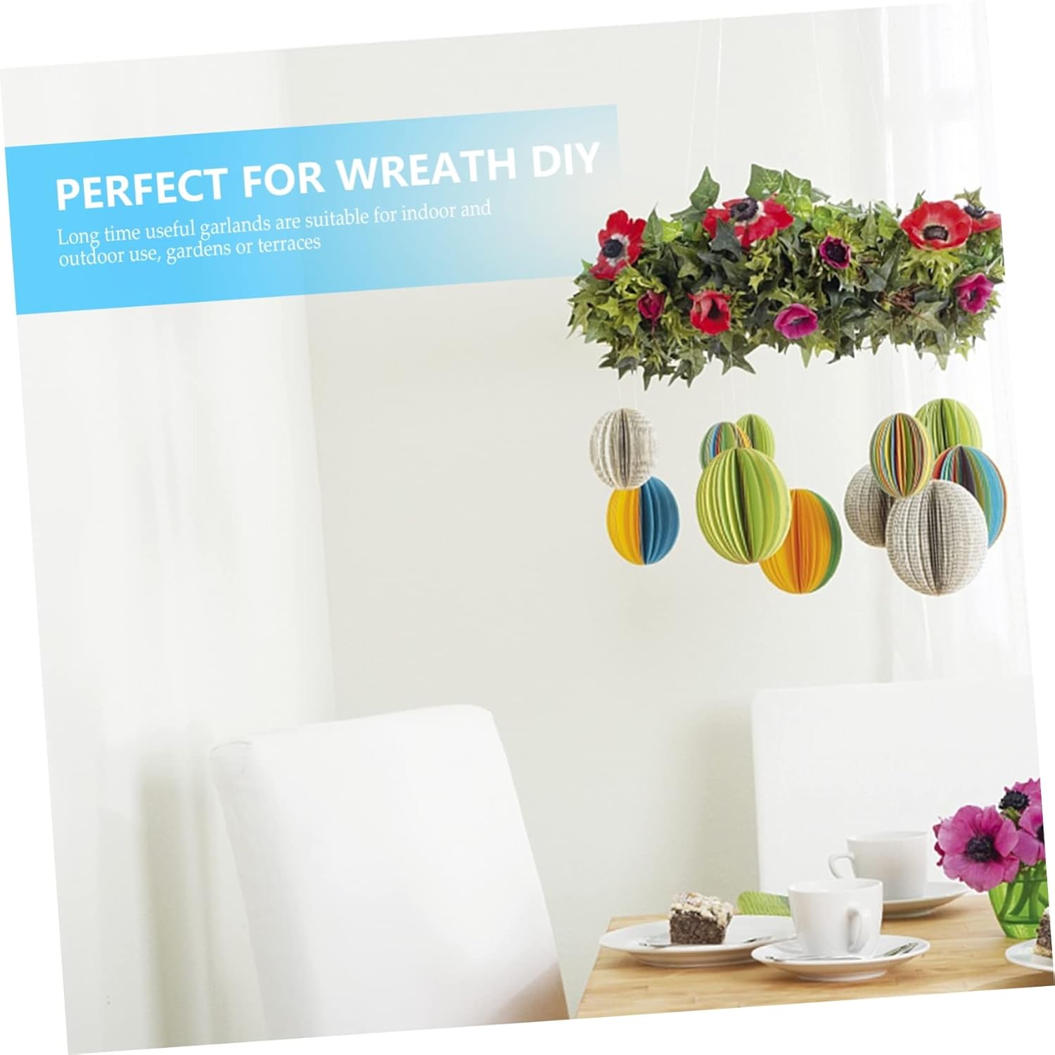 2pcs Floral Wreath Frame Metal Hangers for DIY Decor and Wall Art