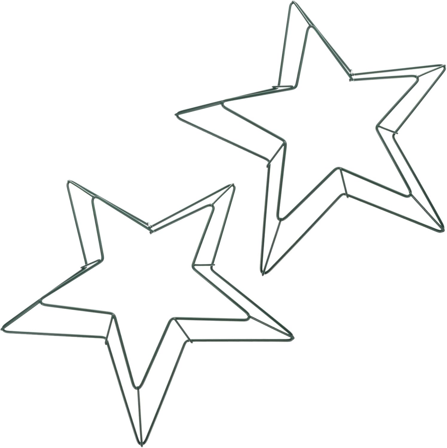 2pcs Star Shape Wreath Frame Rings for Wall Decor and Festival Decor