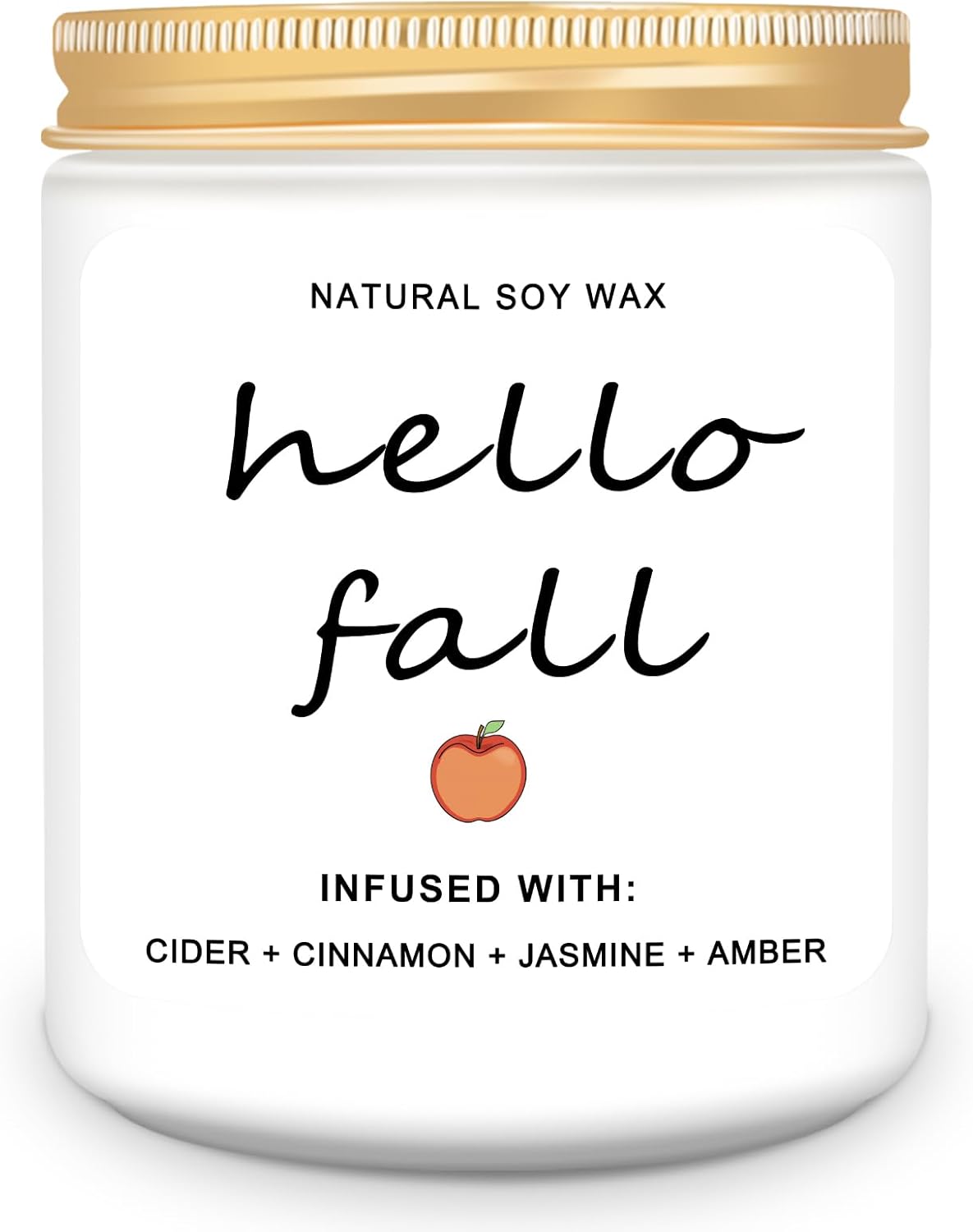 Homsolver Fall Decor Candles with Hello Fall Message