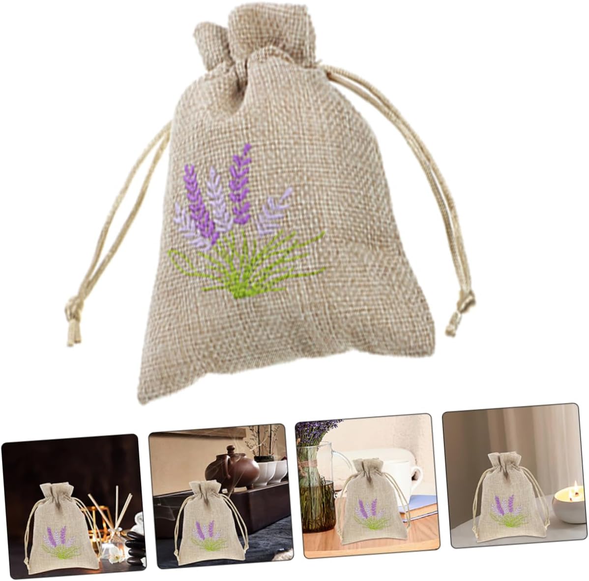 5pcs Empty Lavender Sachet Bags for Storage and Decor