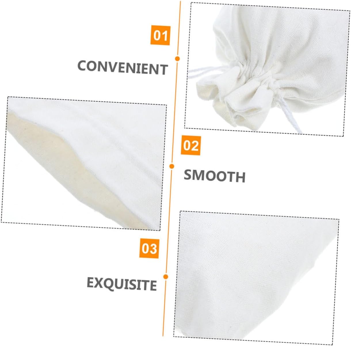 Cabilock Drawstring Lavender Sachet Bag Empty Muslin for Fragrance Aromatherapy and Wedding Favors