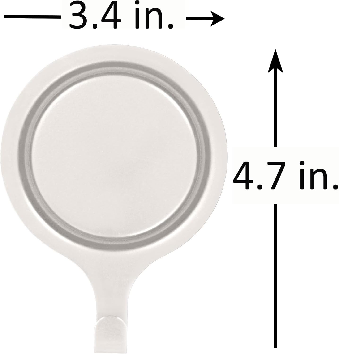 Haute Decor Attract Pinch-Free Magnetic Wreath Hanger White 1 Pack