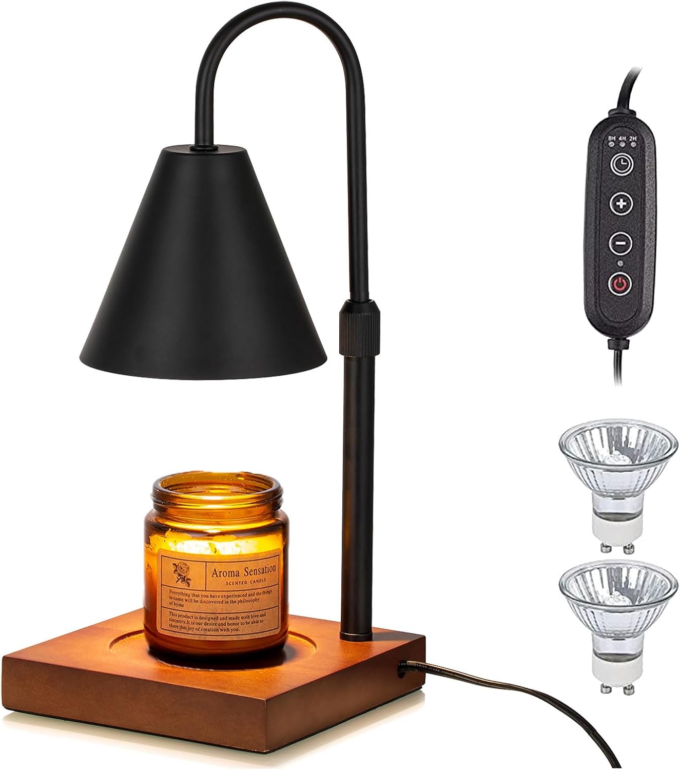 Romadedi Candle Warmer Lamp with Timer and Dimmable Light