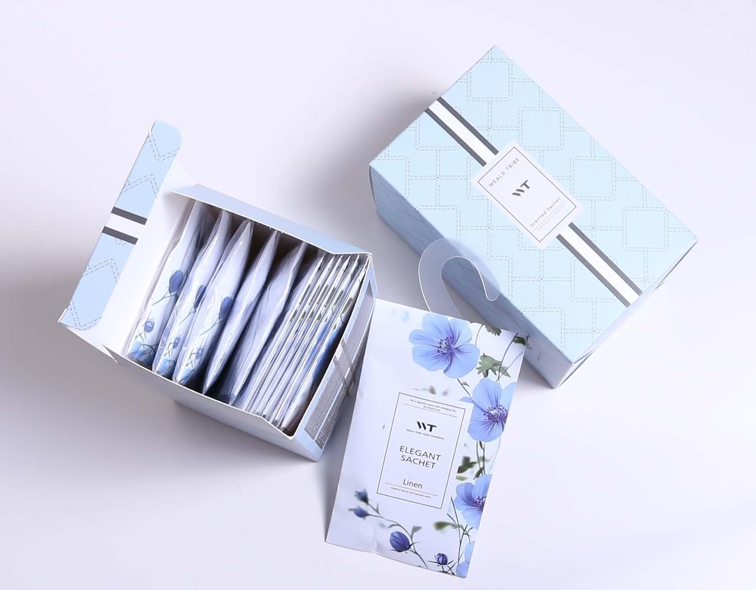 WEALD TRIBE 12 Pack Eucalyptus Lavender Scented Sachets for Closet Drawer Deodorizer