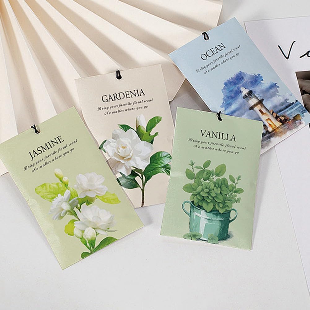 12 Pack Vanilla Scented Sachets for Closets and Drawers