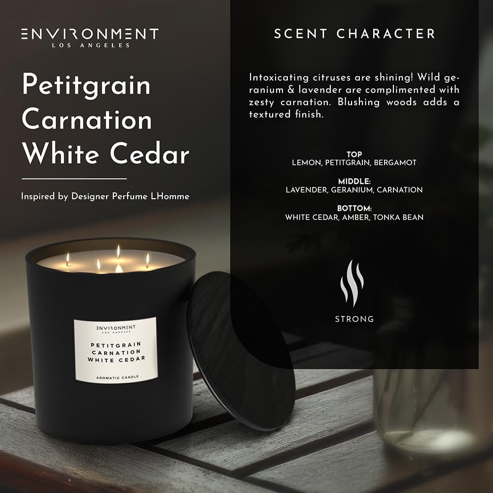 Stone Candles Environment Inspired by LHomme Candle 55oz Luxury Coconut Apricot