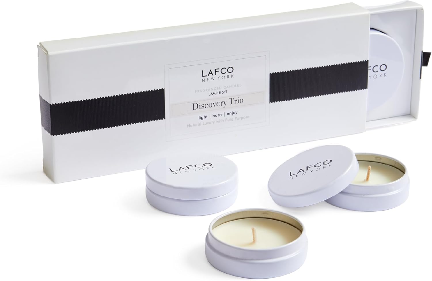 Discovery Trio Candle Samples - 3 Fragrance Scents 4-Hour Burn Time