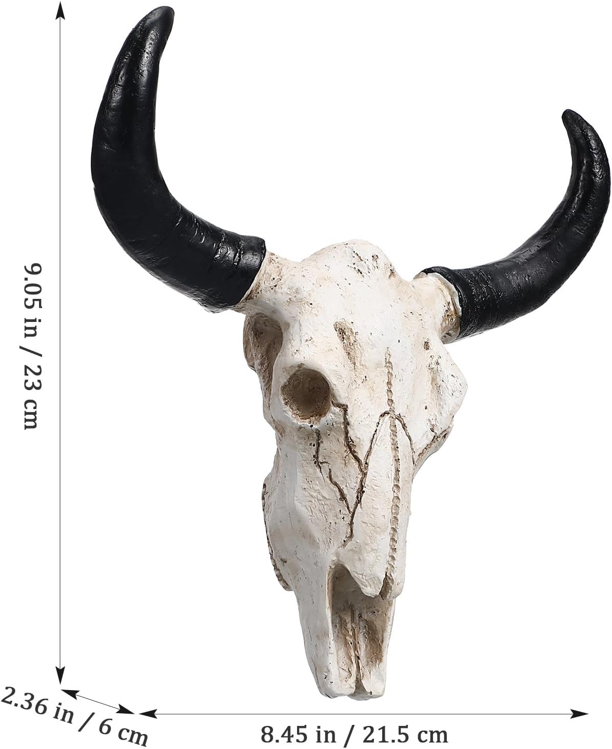 VOSAREA Cow Skull Wall Art Decor Sculpture