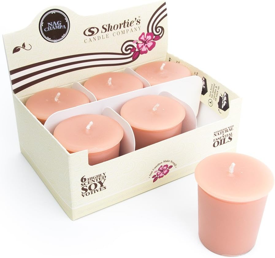 Nag Champa Soy Votive Candles 6-Pack