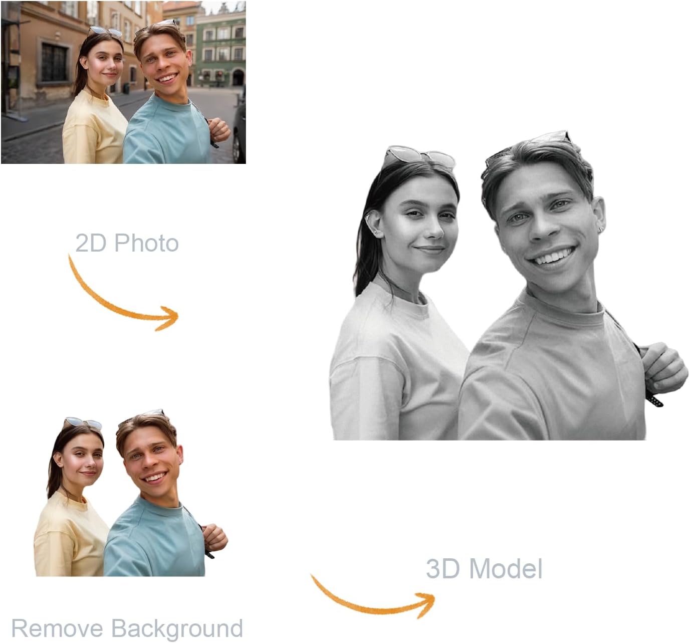 Personalized 3D Crystal Photo Cube With Custom Image