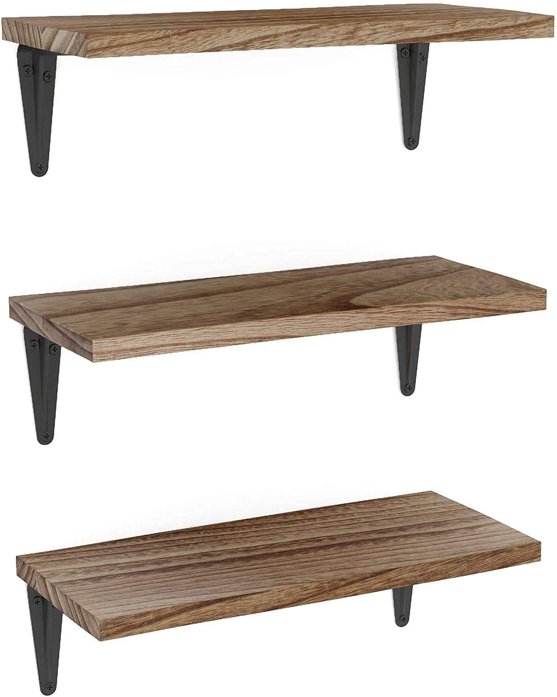 Wallniture Arras Rustic Floating Shelves Set of 3