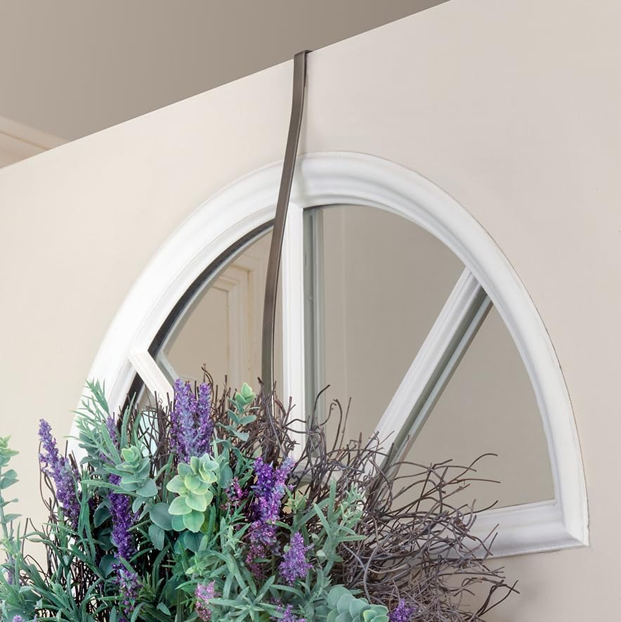 Haute Decor HighProfile Curved Wreath Hanger - Brushed Nickel