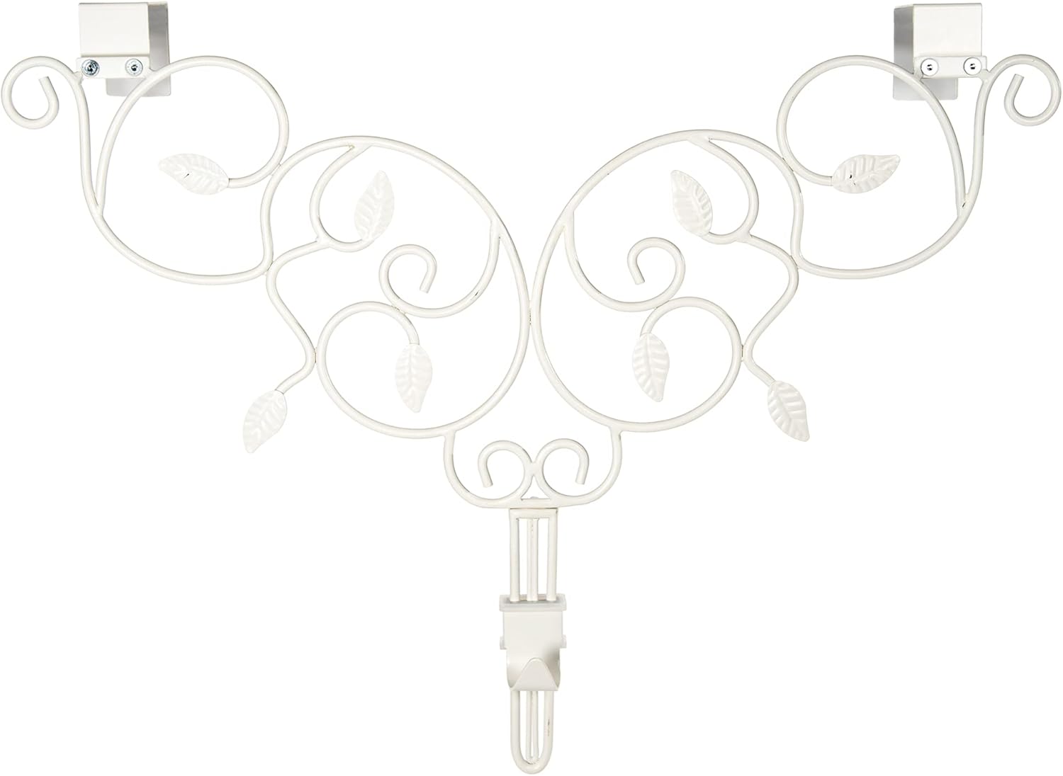 Adjustable Front Door Wreath Hanger - White