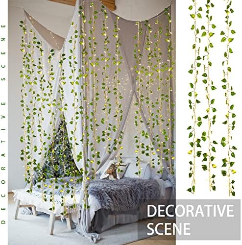 Unittype 15 Pcs LED Ivy Curtain String Light for Bedroom Decor 1
