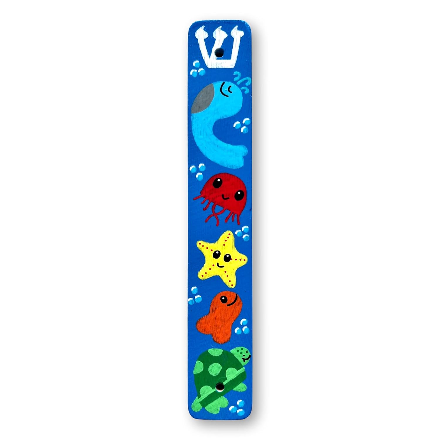 Sea Creatures Mezuzah Scroll Case